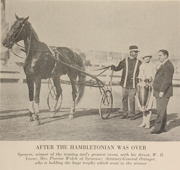 Spencer after winning Hambletonian in 1928 